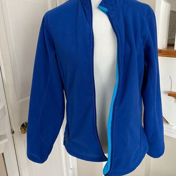 L.L. Bean Polartec Windbloc Blue Zip Up Athletic Jacket SZ S - Picture 7 of 15